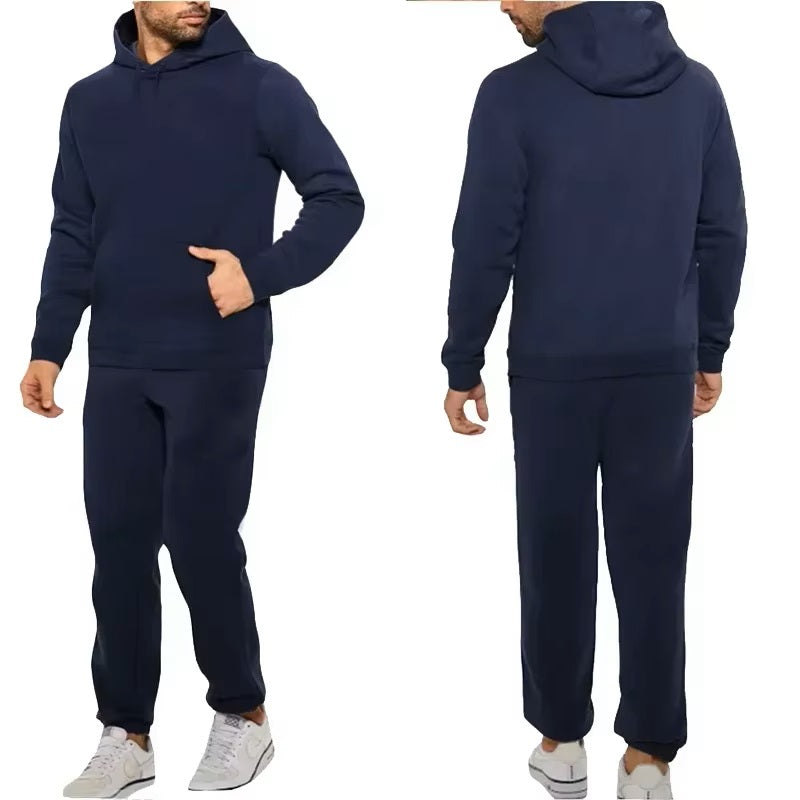 Blue Tracksuit – Hoodie & Trouser Set (Premium Fleece)
