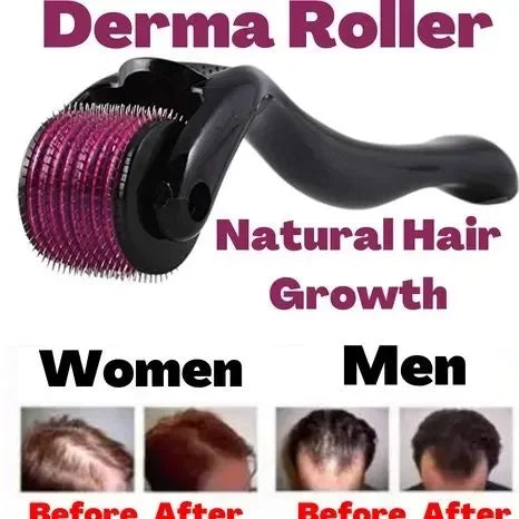 Derma Roller - Reduce Fine Lines For Smooth Skin - Derma Roller 0.5 mm - Derma Roller For Hair Growth - Derma Roller For Skin - Leyloo.pk
