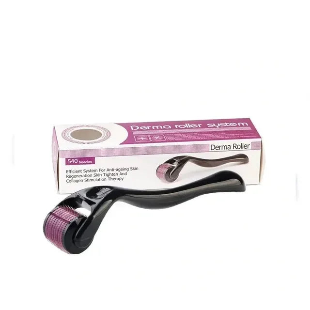 Derma Roller - Reduce Fine Lines For Smooth Skin - Derma Roller 0.5 mm - Derma Roller For Hair Growth - Derma Roller For Skin - Leyloo.pk