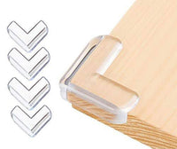 Pack of 4 Transparent Silicone Table Corner Protectors | Baby Safety Guards | Anti-Collision Edge Protectors – Leyloo.pk