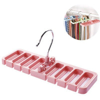 Adjustable Closet Clothes Hanger Organizer Rack – 9-Hole Space Saving Wardrobe Hanger | Rotating Clothes Storage Hook