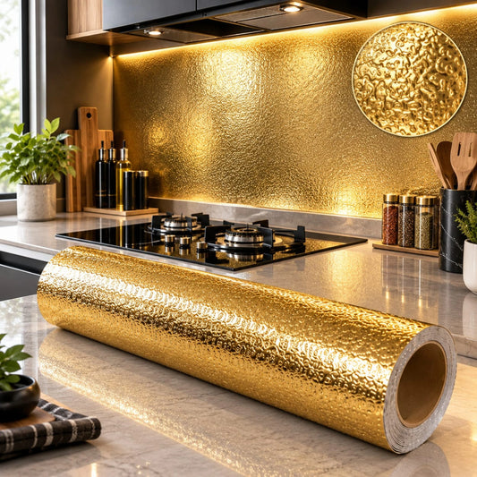 Self Adhesive Decorative Foil Sheets – Silver & Gold Finish