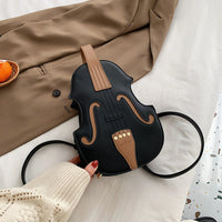 Violin Shape Crossbody Bag for Women – Premium PU Leather Fashion Shoulder Purse