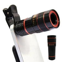 Universal 8x Zoom Optical Telescope Lens Kit – Clip-On Camera Lens for All Smartphones