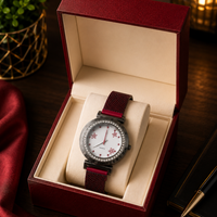Luxury Women's  Wrist Watch – Elegant Rhinestone Dial with Magnetic Mesh Strap