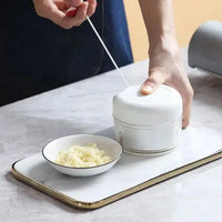 Mini Manual Food Chopper – Hand Press Vegetable & Garlic Cutter for Kitchen