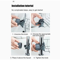Adjustable Faucet Storage Rack Clamp Holder – No-Drill Sink Organizer Basket