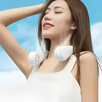 Mini Neck Portable No-Blade Hanging Neck Air Cooler – Rechargeable Summer Sport Fan (Random Colors)