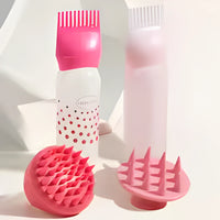 Root Comb Applicator Bottle for Hair Oil & Dye – Scalp Massaging Treatment Bottle