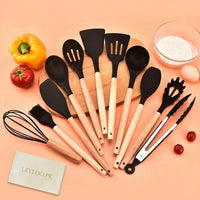 12 Pcs Silicone Cooking Utensils Set – Heat Resistant Kitchen Tools