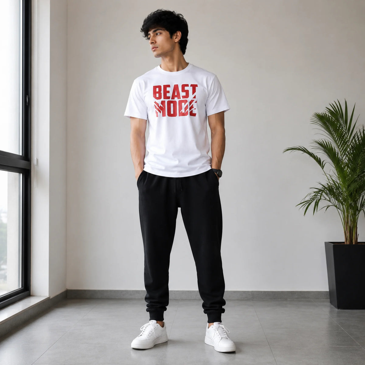 Men’s Premium Black Jogger Trousers – Comfortable Casual Fit