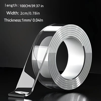 Nano Double Sided Tape (3 Meter) – Strong Transparent Reusable Adhesive Tape for Home & Office