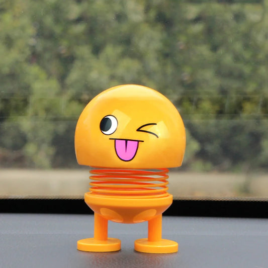 Emoji Spring Bobblehead – Car Dashboard Decor