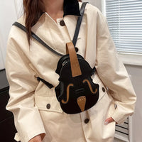 Violin Shape Crossbody Bag for Women – Premium PU Leather Fashion Shoulder Purse