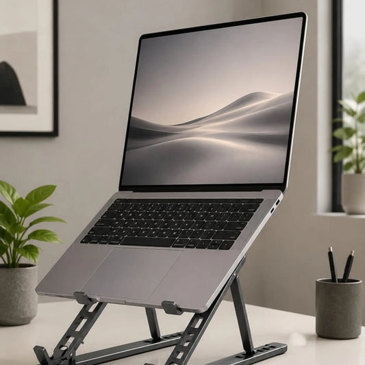 Adjustable Laptop Stand – 6-Level Foldable Aluminum Laptop Holder