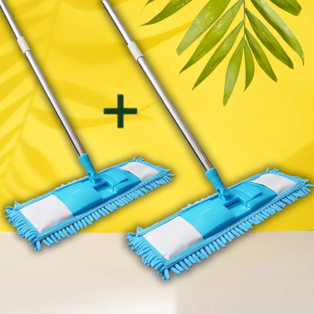 Cleaning Mop & Duster Set – 2 in 1 Floor Mop and Fan Duster Pack