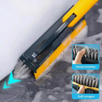 2-in-1 V-Shaped Floor Scrub Brush with Long Handle – Crevice Cleaner