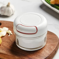 Mini Manual Food Chopper – Hand Press Vegetable & Garlic Cutter for Kitchen