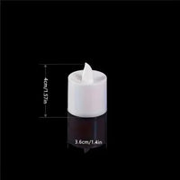 Battery Operated LED Tealight Candles – Flameless Flickering Decorative Mini Candles (White)