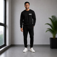Men's Black King Graphic Sweatshirt | Stylish Casual Wear