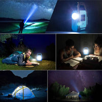 Portable Solar Rechargeable LED Work Light – Multi-Mode COB Floodlight & Torch Emergency Lamp