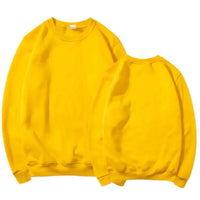 Men’s Plain Sweatshirt – Casual Slim Fit Crew Neck Pullover