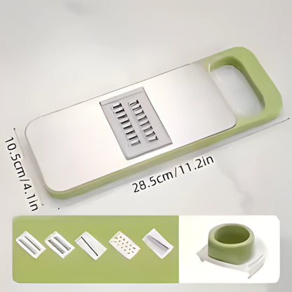 Multi-Functional Vegetable Slicer & Mandoline Grater with Interchangeable Stainless Steel Blades