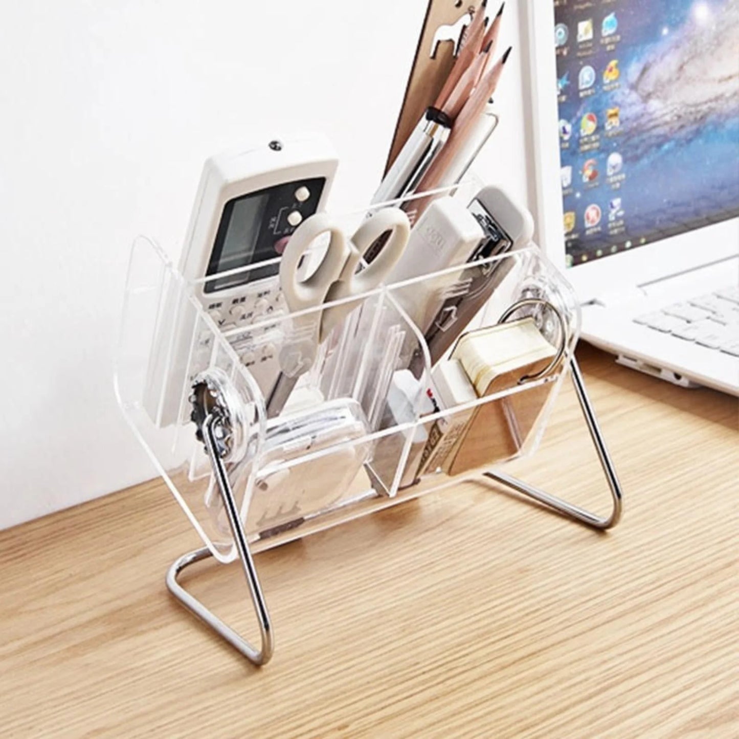 Multi-Purpose Remote Control & Mobile Phone Holder Desktop Organizer Stand