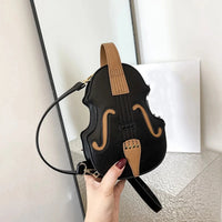 Violin Shape Crossbody Bag for Women – Premium PU Leather Fashion Shoulder Purse