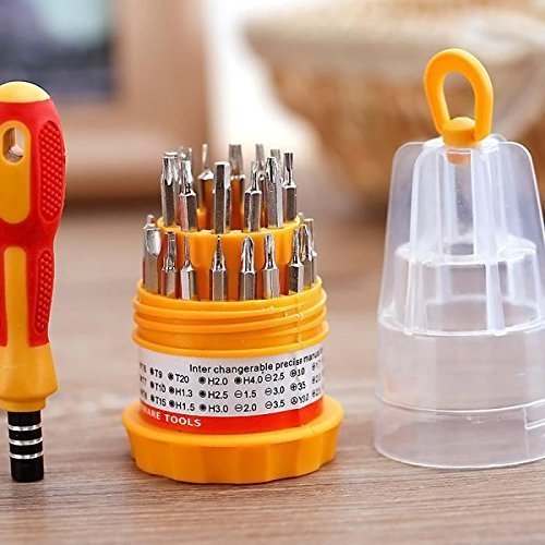 Universal Precision Screwdriver Bit Set | Multi tool Screw driver Kit Maintenance Repair Tool 31 in 1 (random color)) - Leyloo.pk