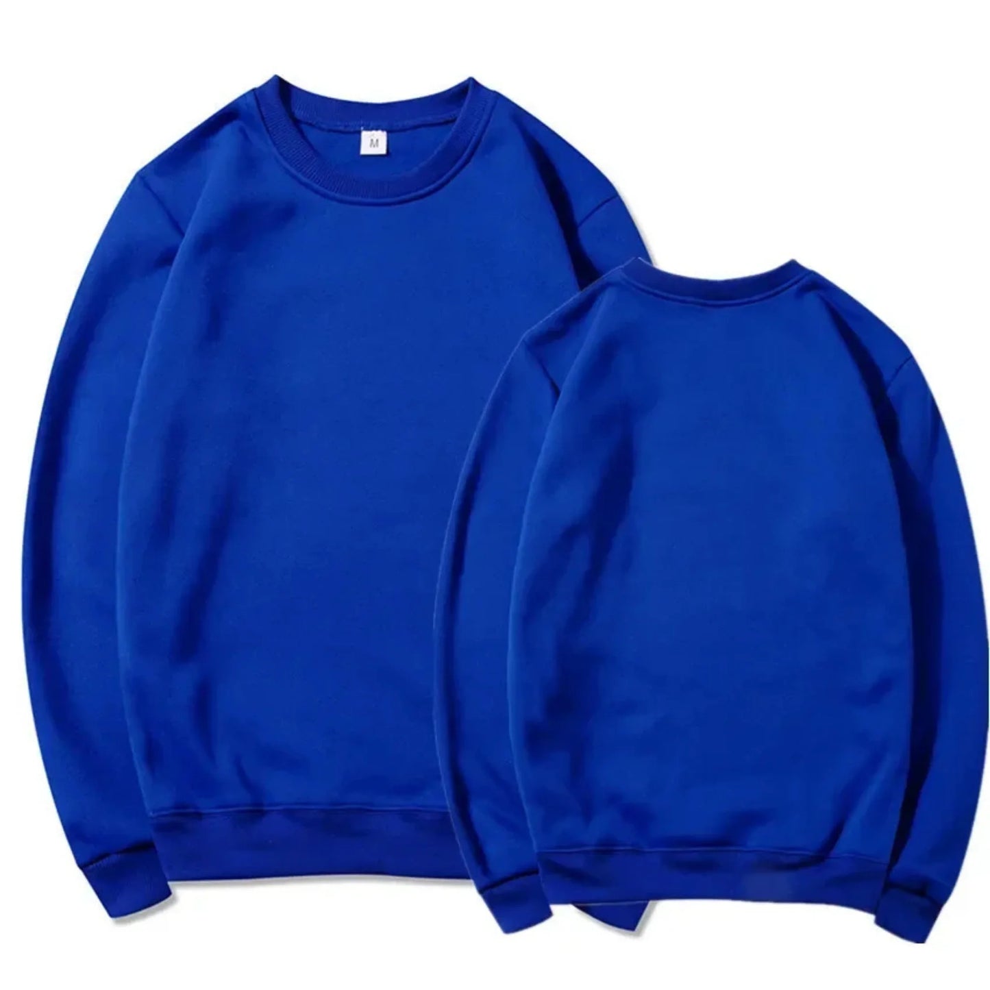 Men’s Plain Sweatshirt – Casual Slim Fit Crew Neck Pullover