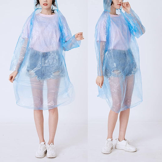 (NW000139) Portable Raincoat Ball Disposable Raincoats Waterproof Transparent Rain Cover Emergency Coat (random color)