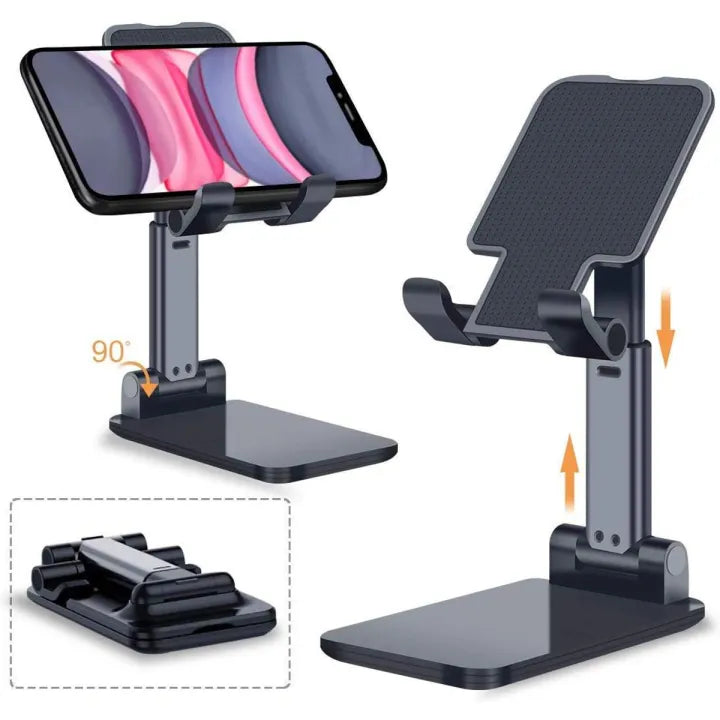 Mobile Holders Flexible Mobile Holder Foldable Adjustable Universal Mobile Stand Flexible Mobile Holder Adjustable Height Premier Quality Product Flexible Stand Pocket Size Easy To Carry Best For Study & Office Use Compatible