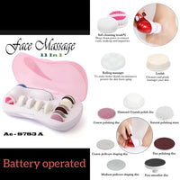 11 in 1 Face Beauty Massage Device – Multi Function Facial Cleanser & Callous Remover