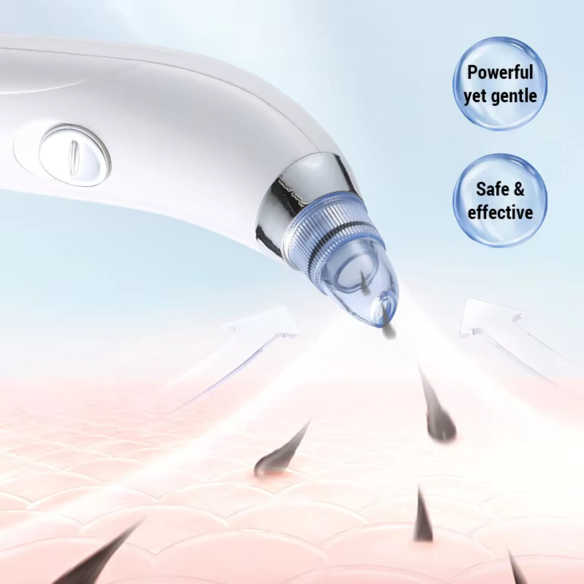 Electric Blackhead Remover Vacuum Pore Cleaner Facial Acne Extractor