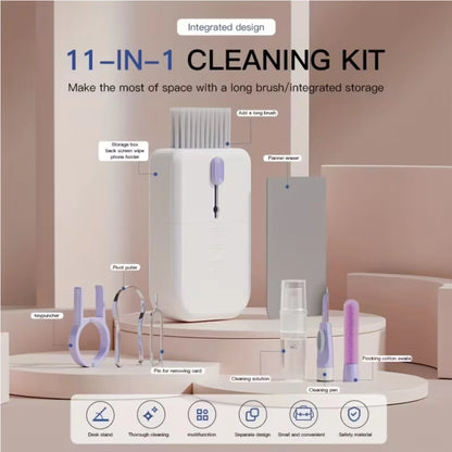 Portable Digital Equipment Cleaning Kit – Multi-Function Mini Cleaner for Keyboard, Earbuds, Phone & Gadgets