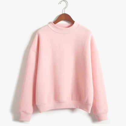 Men’s Plain Sweatshirt – Casual Slim Fit Crew Neck Pullover