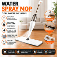 Microfiber Spray Mop for Wet & Dry Floor Cleaning | 360° Spin Water Spray Mop | Home Dust & Dirt Cleaner – Leyloo.pk
