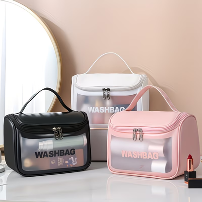 Luxury Travel Wash Bag – Waterproof Makeup & Toiletry Organizer for Men & Women