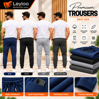 French Terry Trousers for Men | Summer Gym, Sports & Jogging Sweatpants