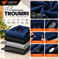 French Terry Trousers for Men | Summer Gym, Sports & Jogging Sweatpants