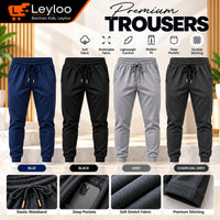 French Terry Trousers for Men | Summer Gym, Sports & Jogging Sweatpants