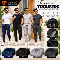 French Terry Trousers for Men | Summer Gym, Sports & Jogging Sweatpants