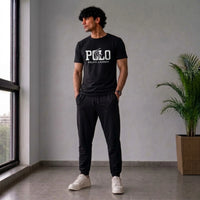 Men’s Black Graphic Printed T-Shirt
