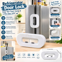 Refrigerator Door Lock – Child Safety Fridge & Cabinet Lock with Strong Adhesive