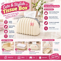 Cute Handbag Tissue Box Dispenser – Decorative Desktop & Car Tissue Holder Case