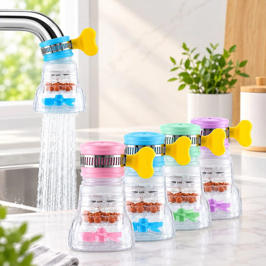 360° Fan Faucet Water Saving Tap – Anti Splash Sprayer Nozzle for Kitchen & Bathroom