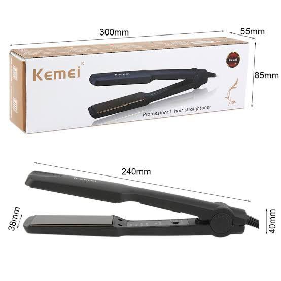 (NW00061) KEMEI Ceramic Heating Plate Professional Tourmaline Hair Straightener Women Flat Iron Beauty Tools Fast Heating KM-329