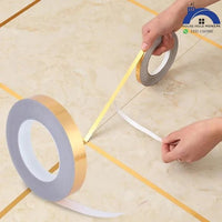Tile Sticking Golden Tape – Premium Waterproof Decorative Tape for Tiles & Walls | Leyloo.pk
