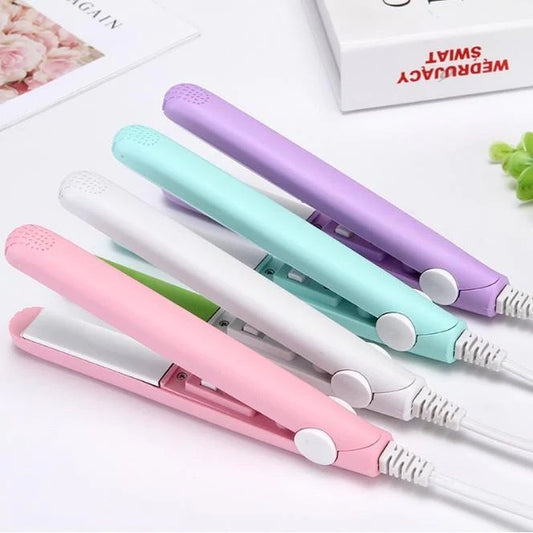 Mini Portable Hair Straightner (random color) - Leyloo.pk